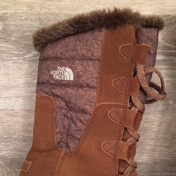 The North Face Nuptse Purna brown suede waterproof boot 9 - Picture 3 of 9